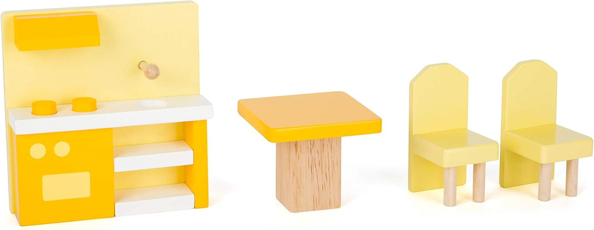 Small Foot 11192 3-Tier Revolving Wooden Doll House Including Toy Furniture Multicolor 37 X 40 X 67 Cm Naty Shop Doll Houses