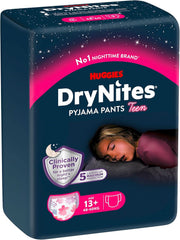 Huggies Drynites night diapers for girls from 13 to about 17 years (48-60 kg), 27 pieces (3X9), monthly package Mother and Child Naty Shop