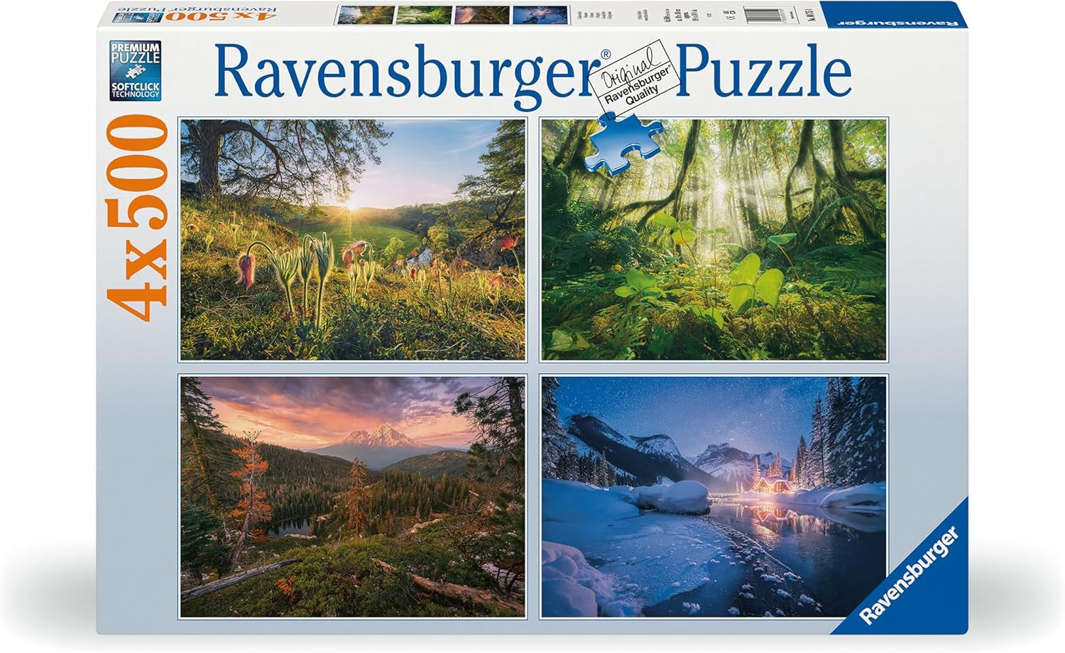 Ravensburger Puzzle - 4 Seasons - 4X 500 piece jigsaw puzzle for adults and children aged 12+ Puzzle Naty Shop Default title