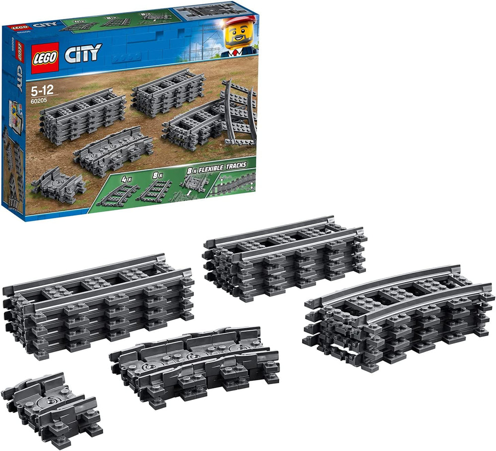 LEGO 60205 City Tracks 20 Piece Expansion Set for Kids Boys and Girls Toy Set Building Sets Besuche den LEGO-Store 26X72X19Cm Single