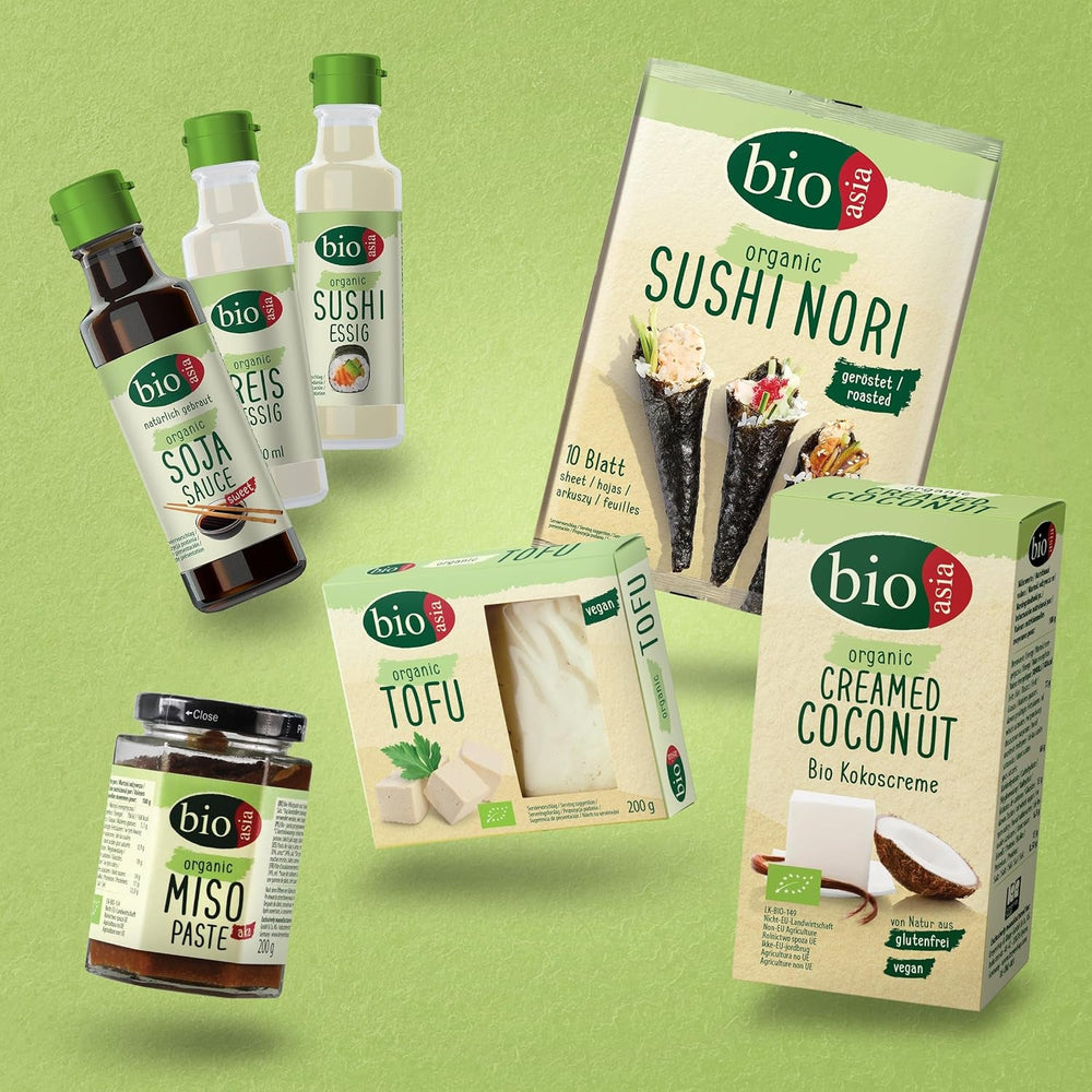 Orez Shirataki organic BIOASIA din făină de konjac organică – Conținut scăzut de calorii – Fără zahăr, grăsimi și gluten (1 x 270 g)