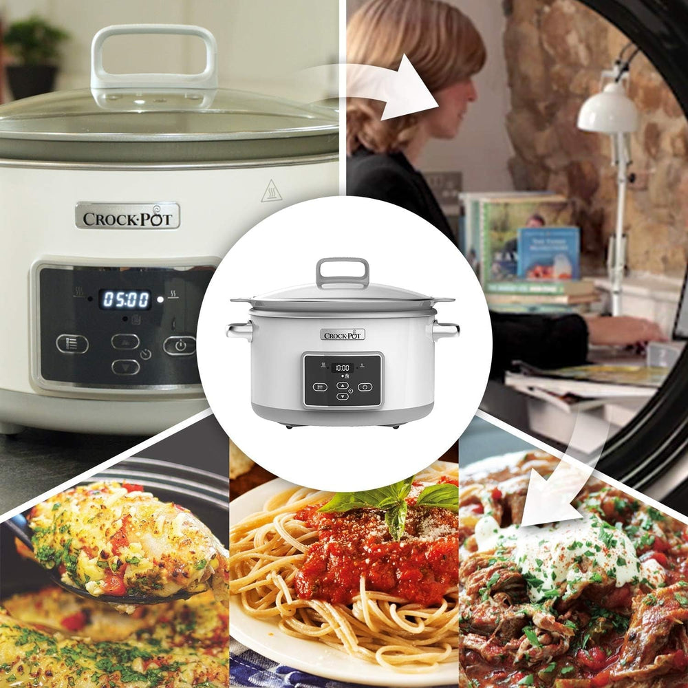 Crock-Pot Digital Slow Cooker Saute Slow Cooker with Duraceramic 5 liters, CSC026X Slow Cooker Naty Shop