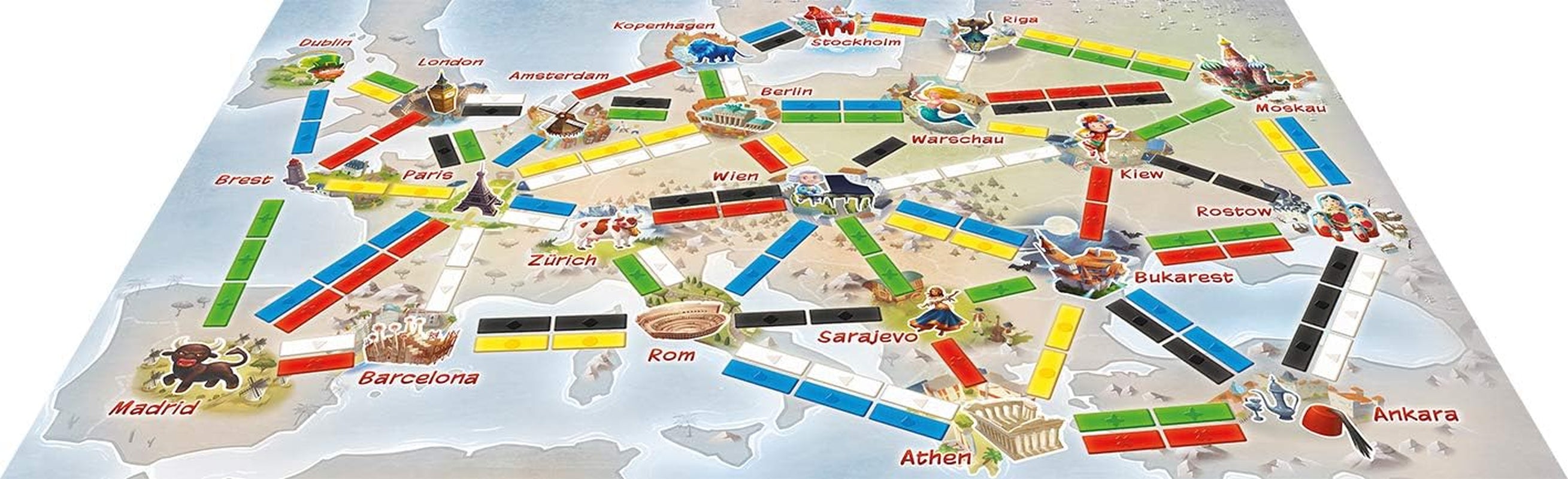 Days of Wonder, Ticket to Travel - My First Trip, Kids Game, Board Game, 2-4 Players, Ages 6+, 20+ minutes, German