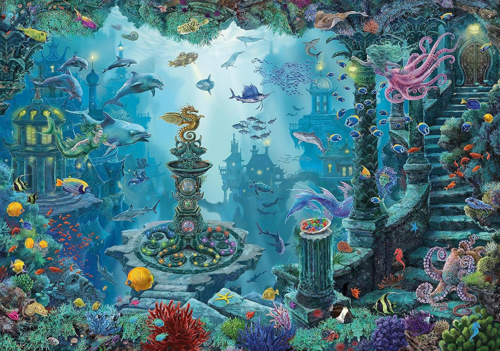 Ravensburger EXIT Puzzle Kids - 13394 In the Underwater Kingdom - jigsaw puzzle 368 pieces for children over 9 years old, children's puzzle Puzzle Naty Shop