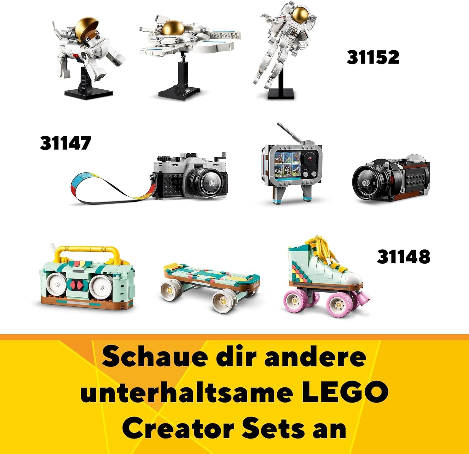 LEGO Creator 3In1 Flower Sprinkler Set, Children's Room Decoration, Build a Sprinkler with a Bouquet of Flowers, Rubber Boots or 2 Toy Birds, Creative Gift for Girls and Boys 8 Years Old 31149 Building Sets Besuche den LEGO-Store