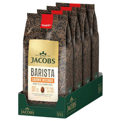 Cafea boabe întregi JACOBS Barista Editions Crema Intense (4 x 1 kg)