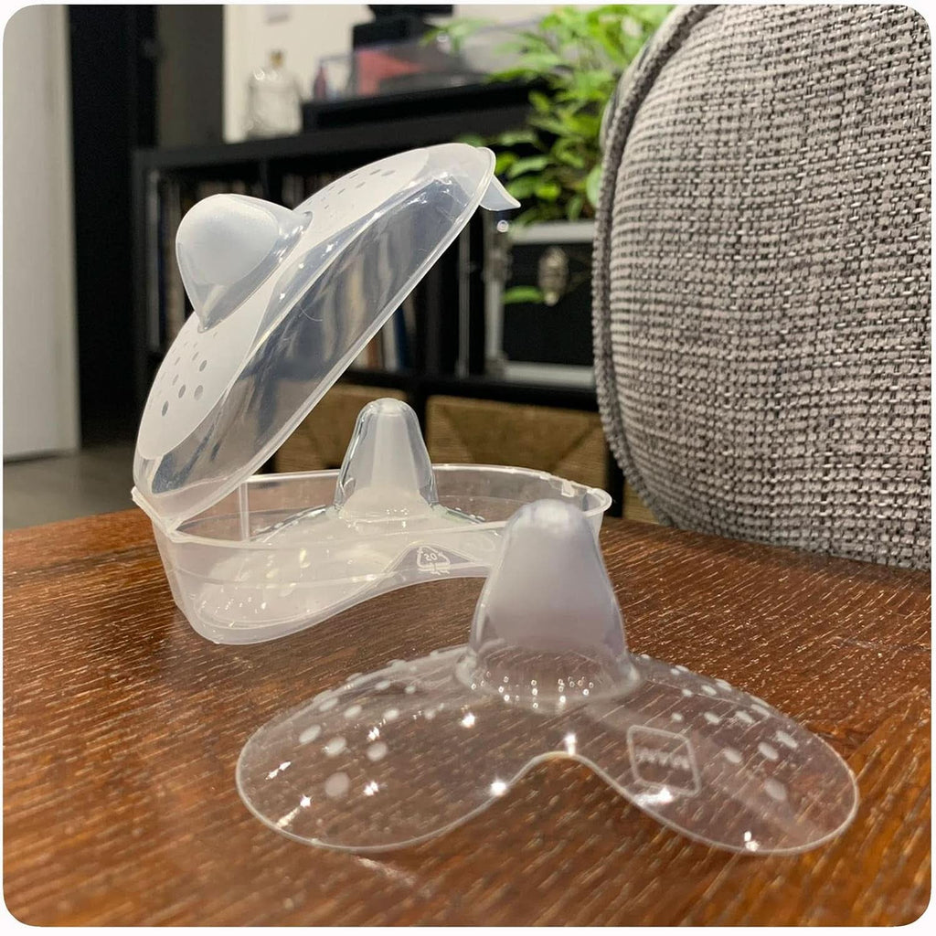 MAM Stillhütchen Größe M (Ø 20 Mm) Im 2Er-Set, Extra Weiche Brusthütchen Zum Schutz Beim Stillen, Brustwarzenschutz Für Maximalen Hautkontakt Zwischen Mutter Und Kind Accesorii Hrana si Alaptare Bebe Naty Shop