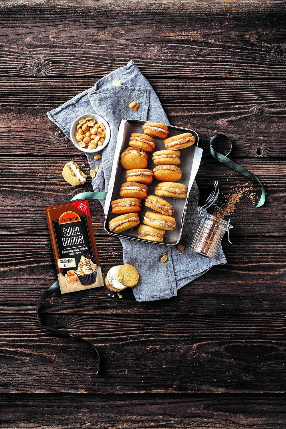 Ostmann Gewürze – Salted Caramel Zuckermischung, süß-salzige Mischung für Kekse, Gebäck und Desserts, 30 g in Bag