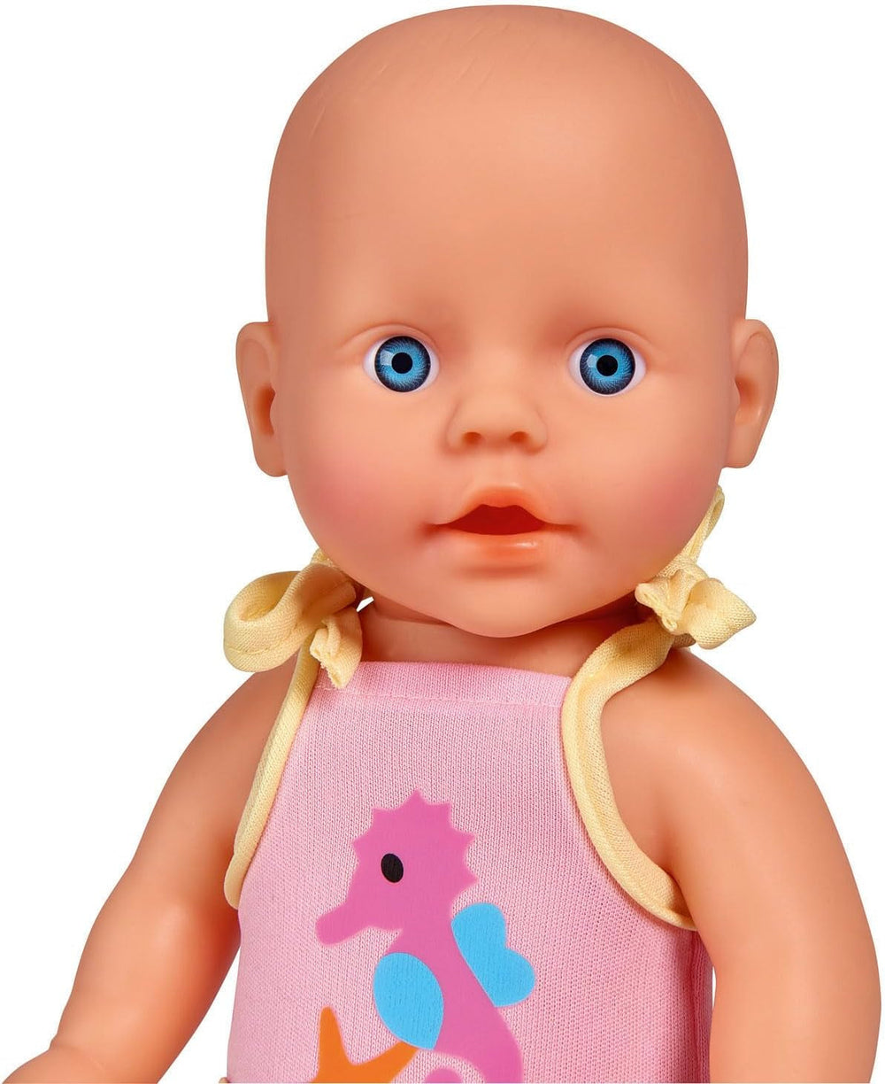 Simba 105030172 - New Born Baby păpușă de baie, păpușă din vinil în costum de baie cu ochelari de înot, 30cm, păpușă, vârsta 3+ Papusi Naty Shop