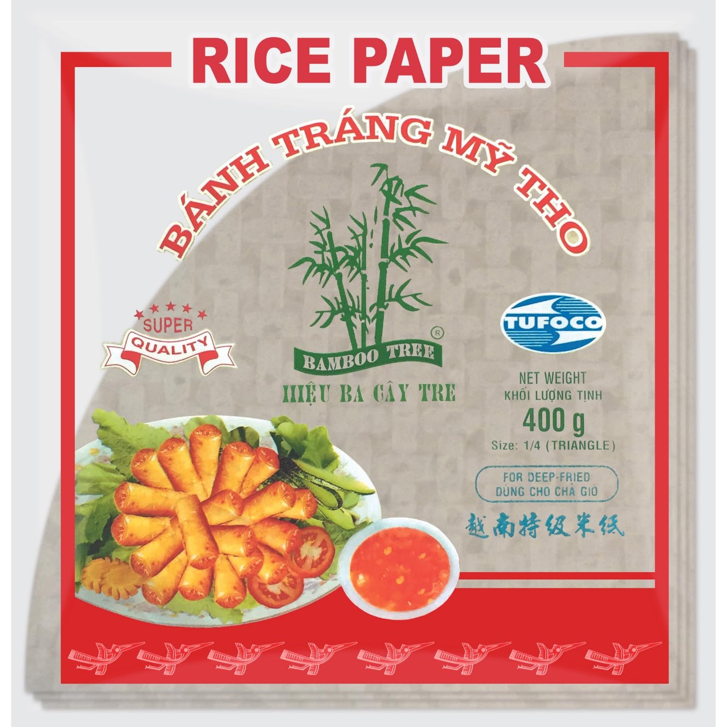 BAMBOO TREE - Rice paper 22 cm. (Summer rolls) - 1 x 400 g