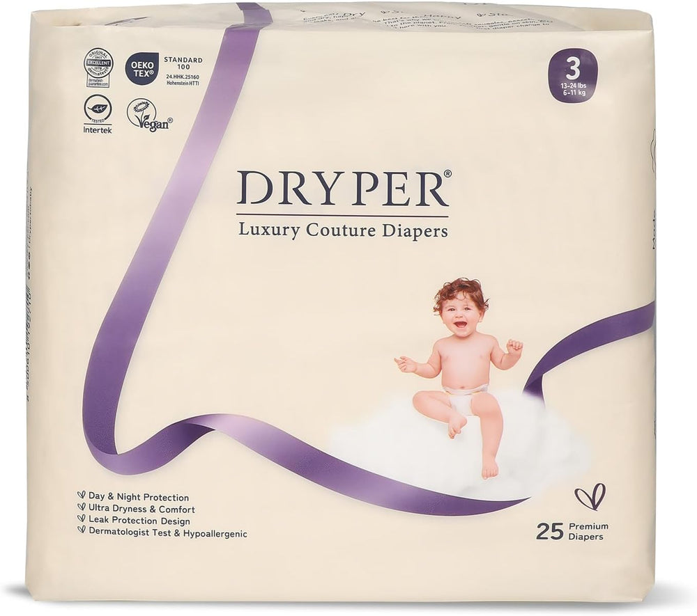 Eco-Friendly Newborn Diapers Size 1 (3-5kg) Ultra Thin Soft Hypoallergenic for Sensitive Skin 3D Leak Protection Premium Day & Night Wear Wetness Indicator 180 Count