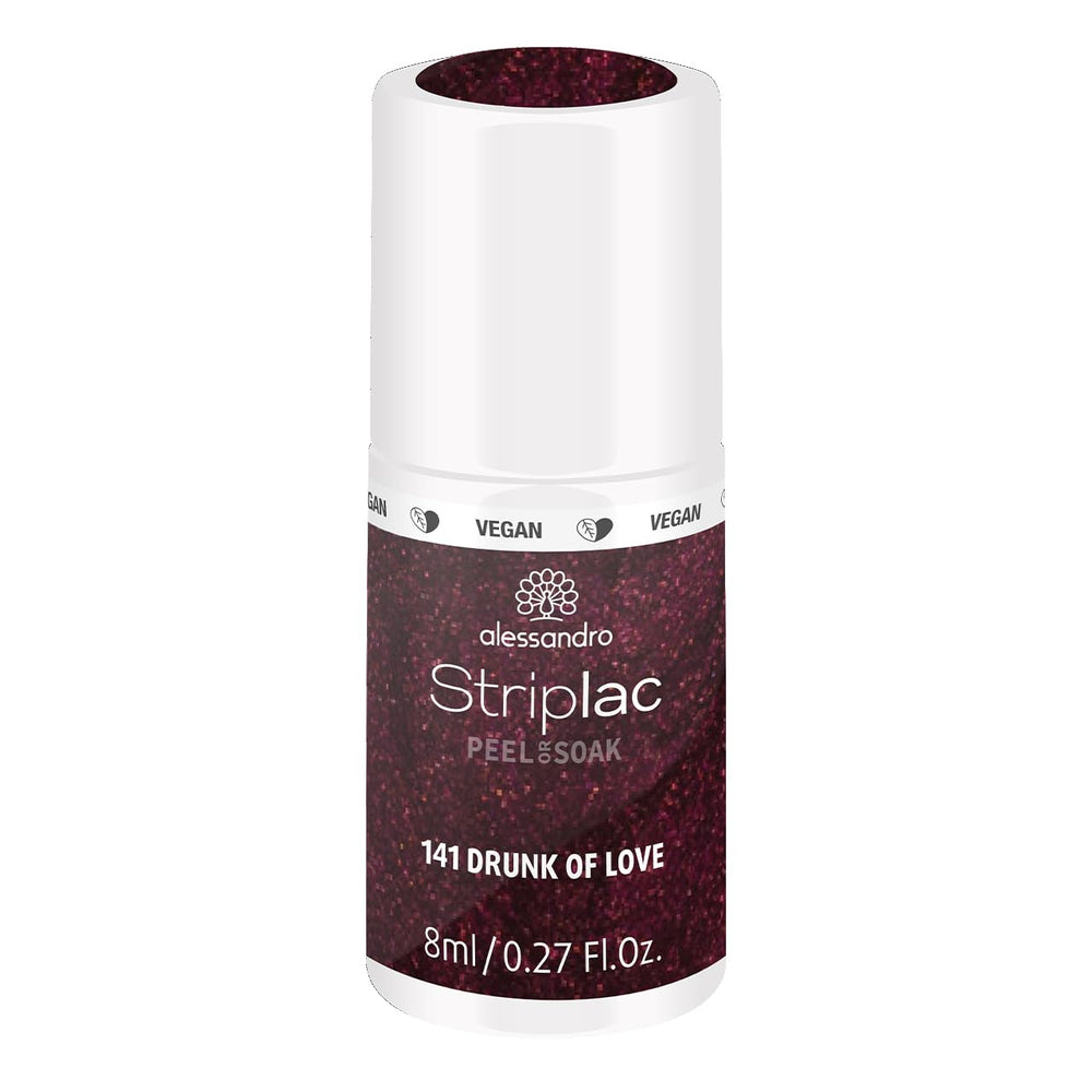 UV nail polish alessandro Striplac Elegant Ruby - Delicate and long-lasting - Easy removal thanks to peel-off removal technology - Vegan and cruelty-free - 8 ml