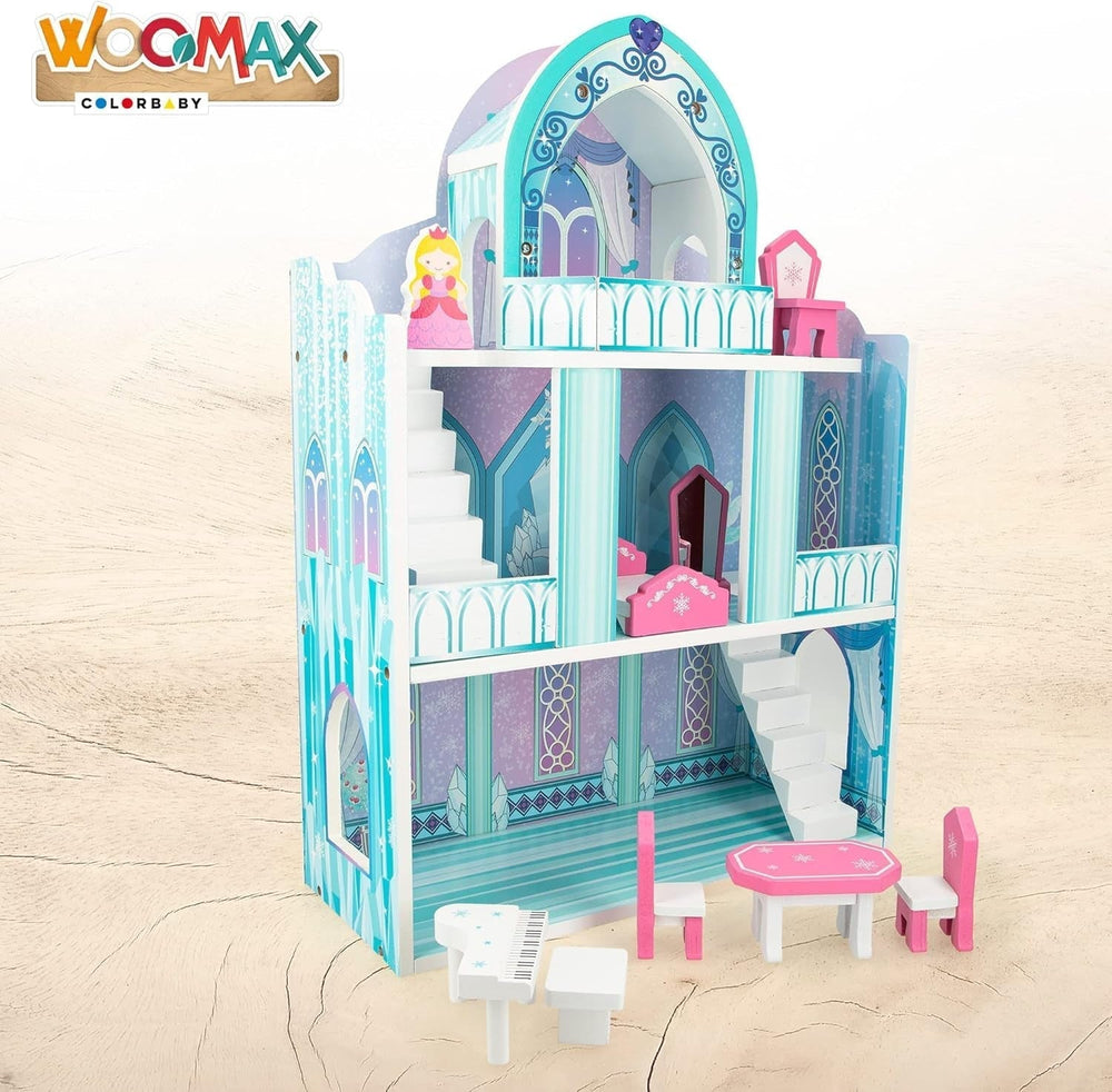Colorbaby WOOMAX 49314 - Wooden lock 37 X 15 X 53.5 Cm +3A Dollhouses Naty Shop