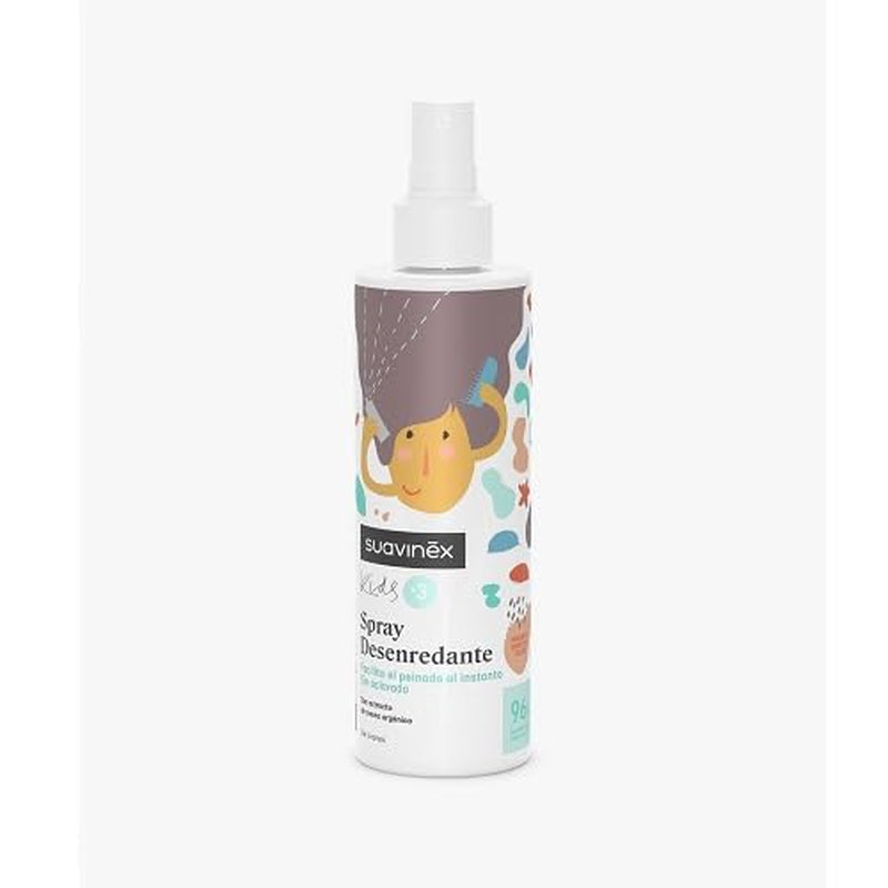 Suavinex, spray de descurcare a părului pentru fete și băieți, fără clătire, pieptănare și descurcare fără tragere, fructe smoothie, fără alergeni, 96% ingrediente, origine naturală, 3 până la 10 ani, 250 ml Produse pentru descurcarea părului Naty Shop Titlu implicit