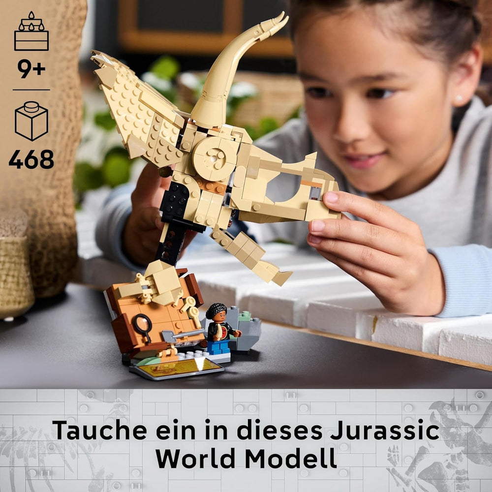 LEGO Jurassic World Dinosaur Fossils: Triceratops Skull Model, dinosaur toy for boys and girls from 9 years old, gift for children and fans Jurassic World 76969 Building sets Besuche den LEGO-Store