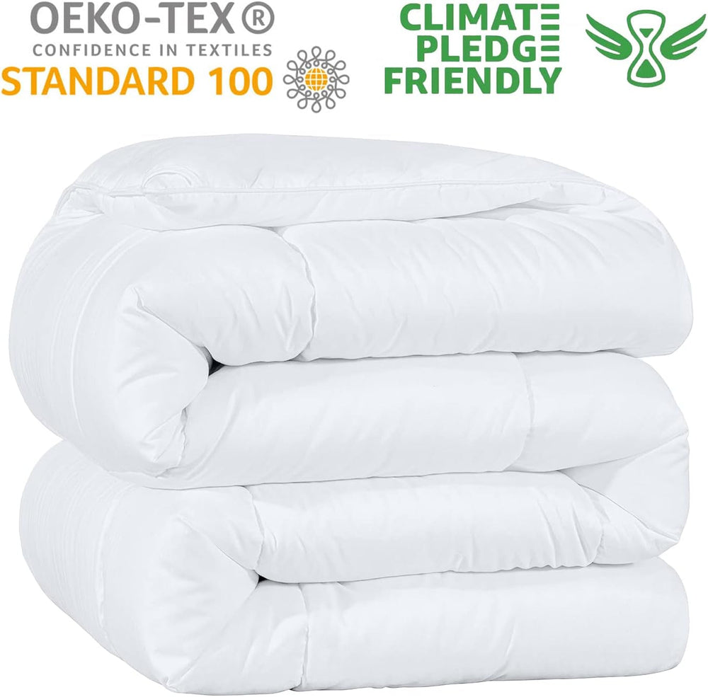 Kingsley Trend Alternative White Down Quilt For All Seasons, All Season, King Size Duvet (2.6 M X 2.3 M), Soft, Machine Washable Duvets and Quilts Naty Shop