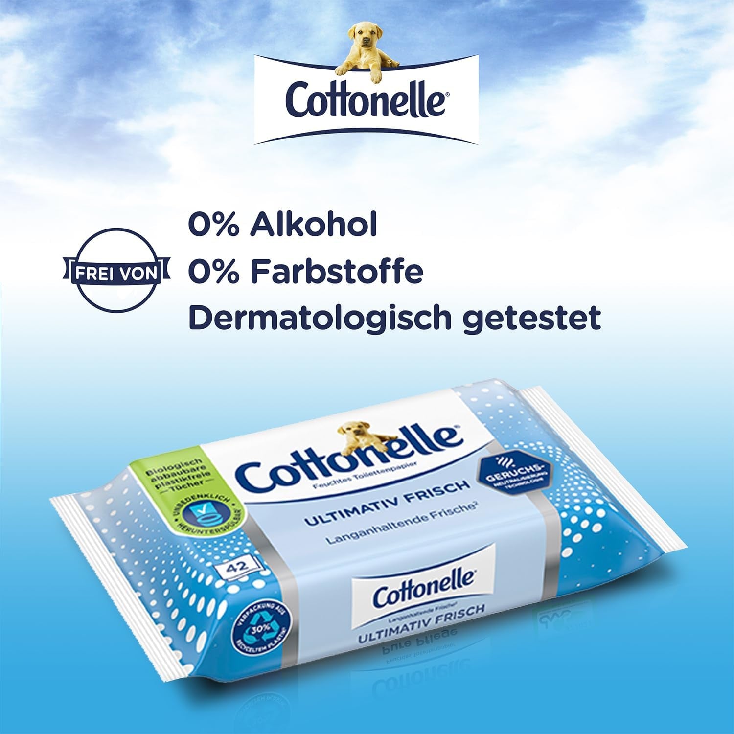 Șervețele umede, Ultimate Fresh, 12 X 42 șervețele, tehnologie Deodycylx, delicată pentru piele, fără alcool și coloranți, sensibilă, biodegradabilă