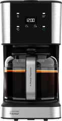 Espressor cu filtru Cecotec Coffee 66 Drop and Touch, putere 950 W, 1,5 L, 12 cești, ecran tactil, carafă din sticlă, cronometru 24 de ore, 6 comutatoare, filtru reutilizabil tip plasă