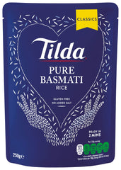 Tilda steamed Basmati rice, pack of 6 (6x250g)