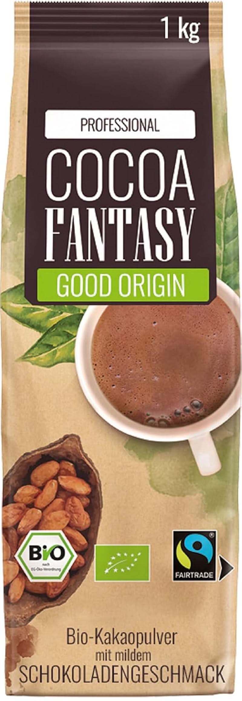 Cocoa Fantasy Hot Choc Powder, 1 kg cocoa powder for hot chocolate, 15% cocoa content Naty Shop