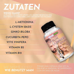 Healthy Fusion Haircomplex, eficient împotriva căderii părului, 30 capsule Ingrijire par Naty Shop