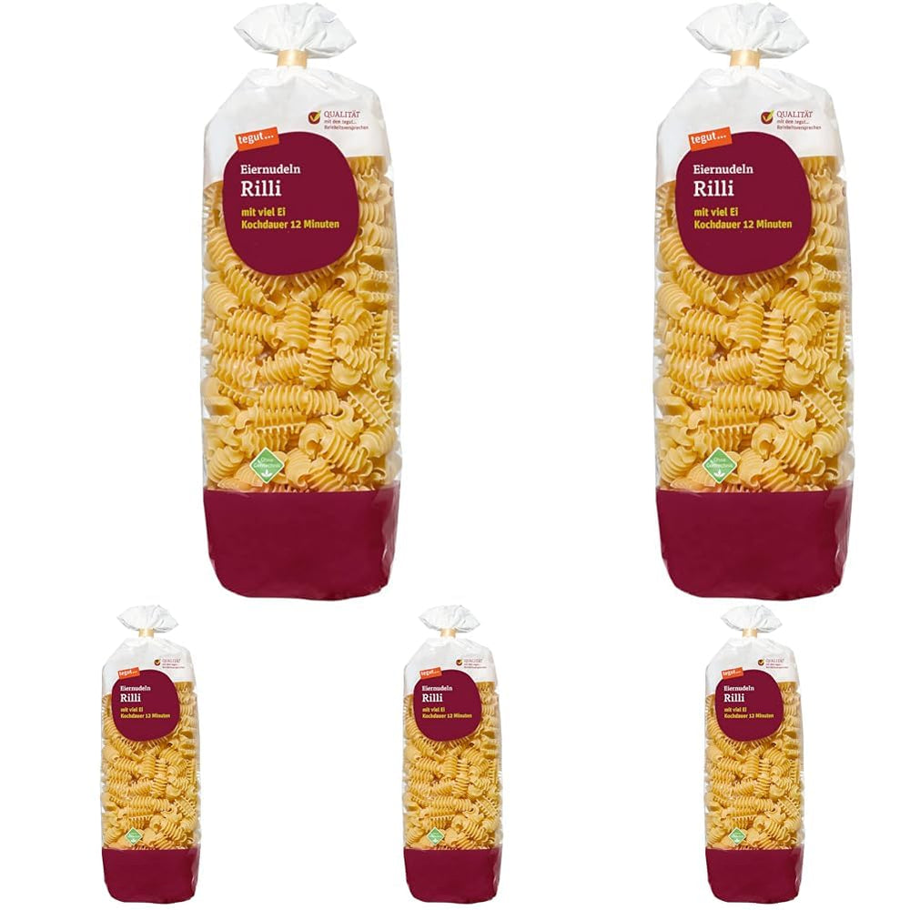 tegut... Noodles with Rilli egg, 1 x 500 g