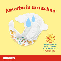 Huggies Unistar diapers, size 4 (7-14 kg), pack of 128 diapers (basic)