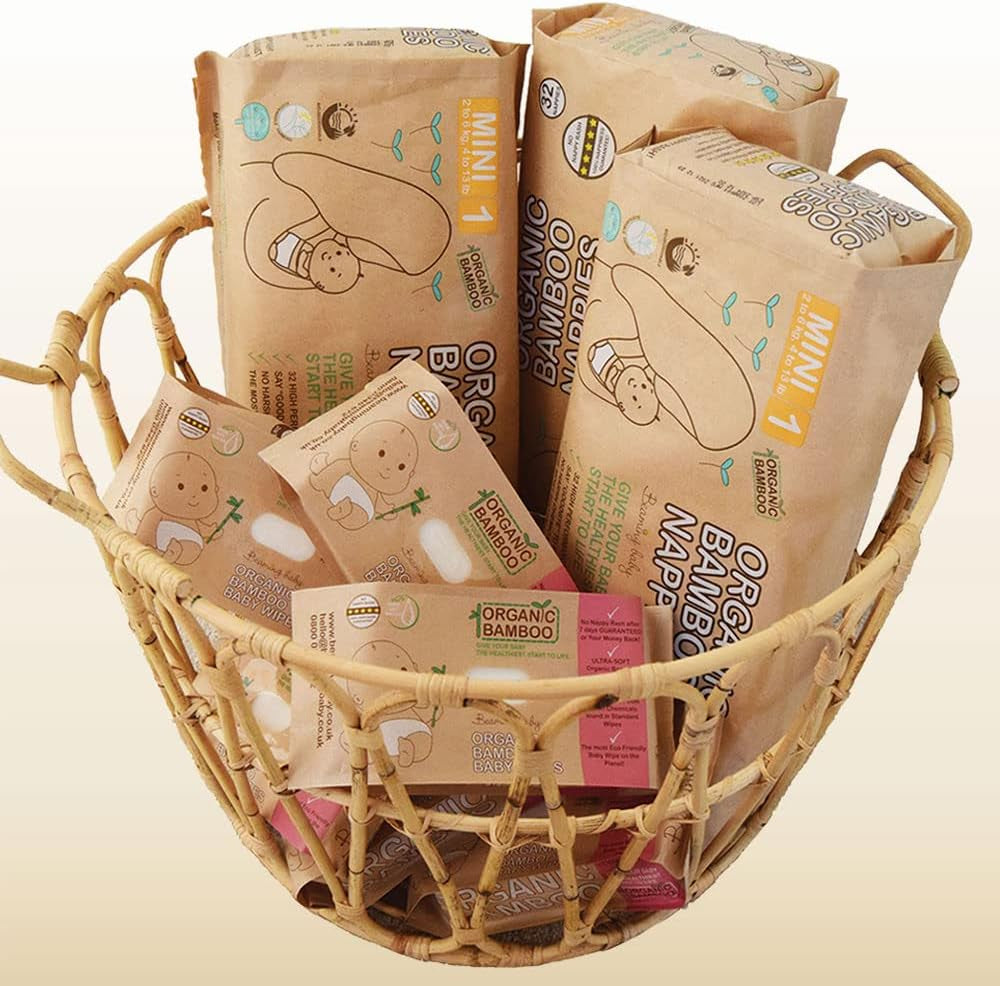 Organic Bamboo Nappies Size 6 Suitable for 16+kg 20 Pack Nappies