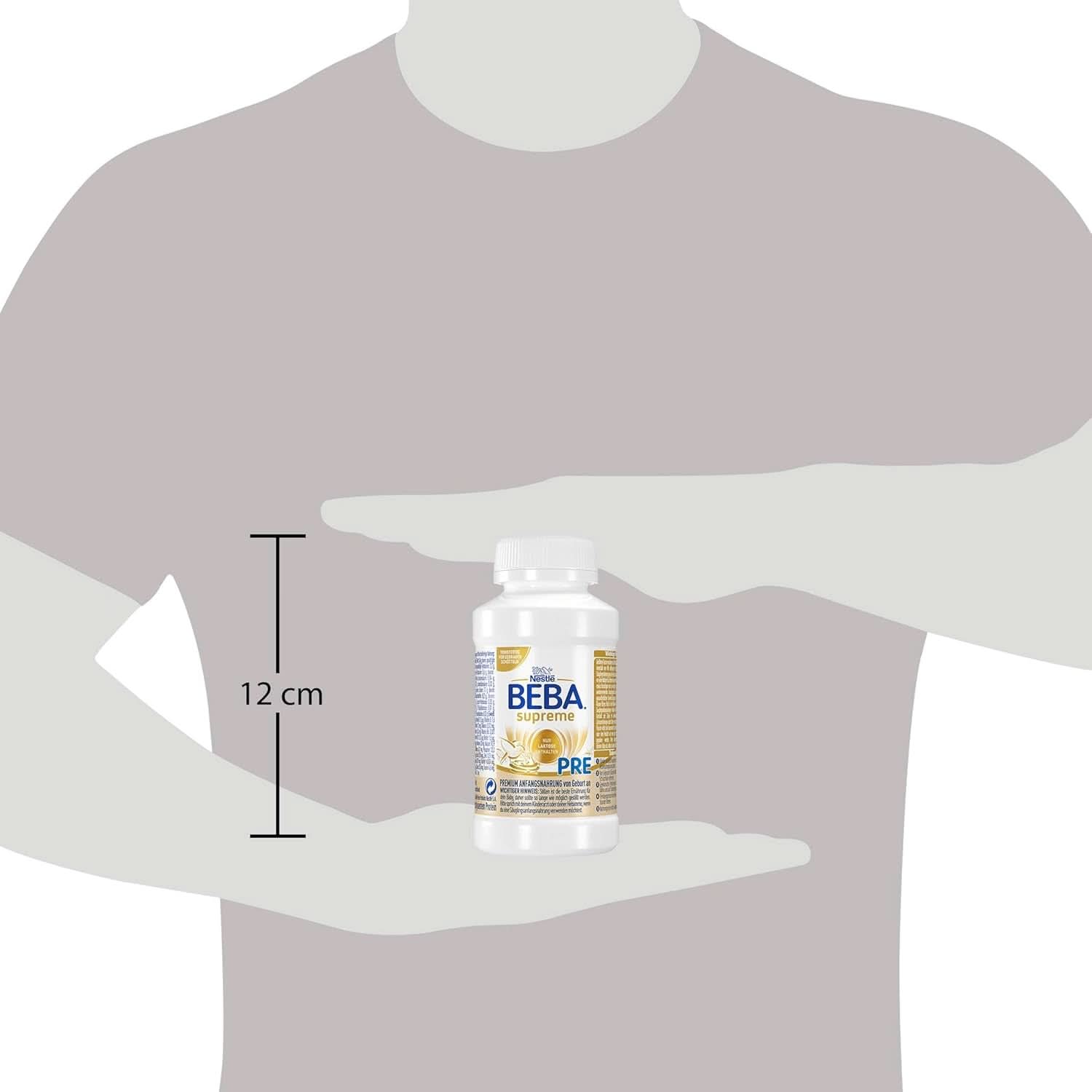 BEBA SUPREME PRE Initial milk ready to drink from birth, baby food with DHA, lactose only, palm oil free, pack of 8 (8 x 200 ml) Mother and Child Naty Shop