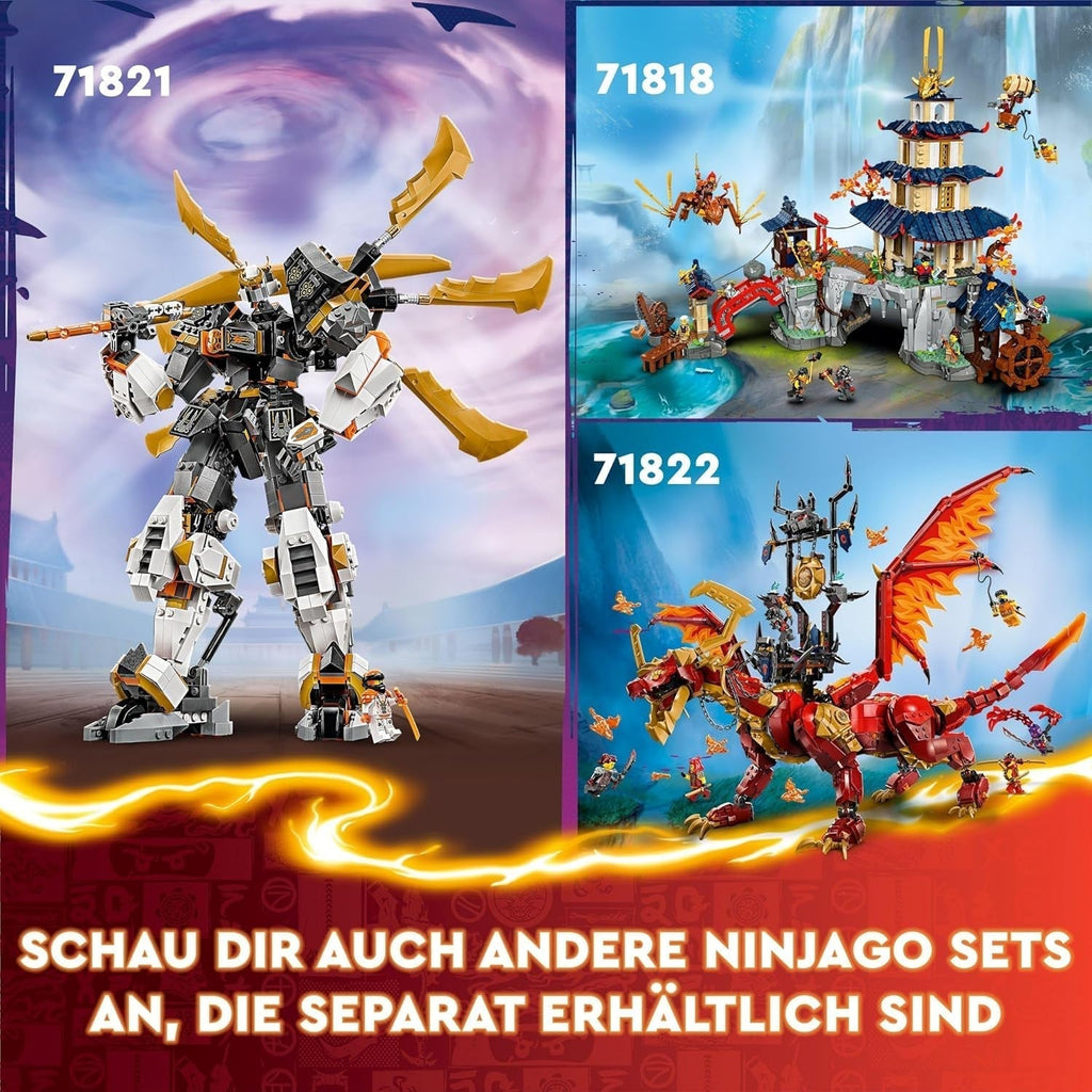 Jucărie LEGO NINJAGO Tournament Arena Adventure pentru copii, set de joacă Ninja cu 6 minifigurine, set de construcție de colecție, cadou de ziua de naștere pentru băieți și fete de la 7 ani 71818 Seturi de constructie Besuche den LEGO-Store