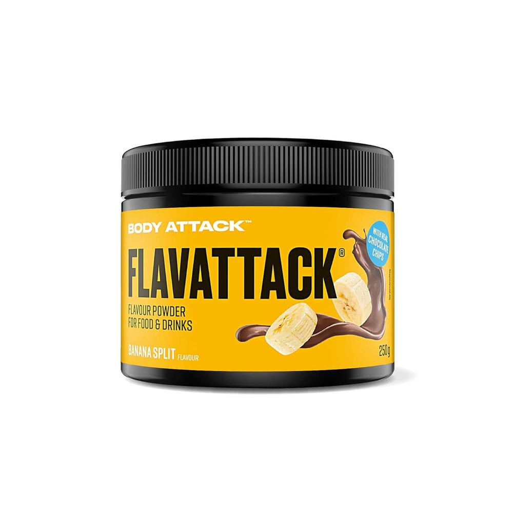 Body Attack Flavattack®, Double Choc Brownie, 250G / 83 servings Aromas Naty Shop 250 grams Banana Split