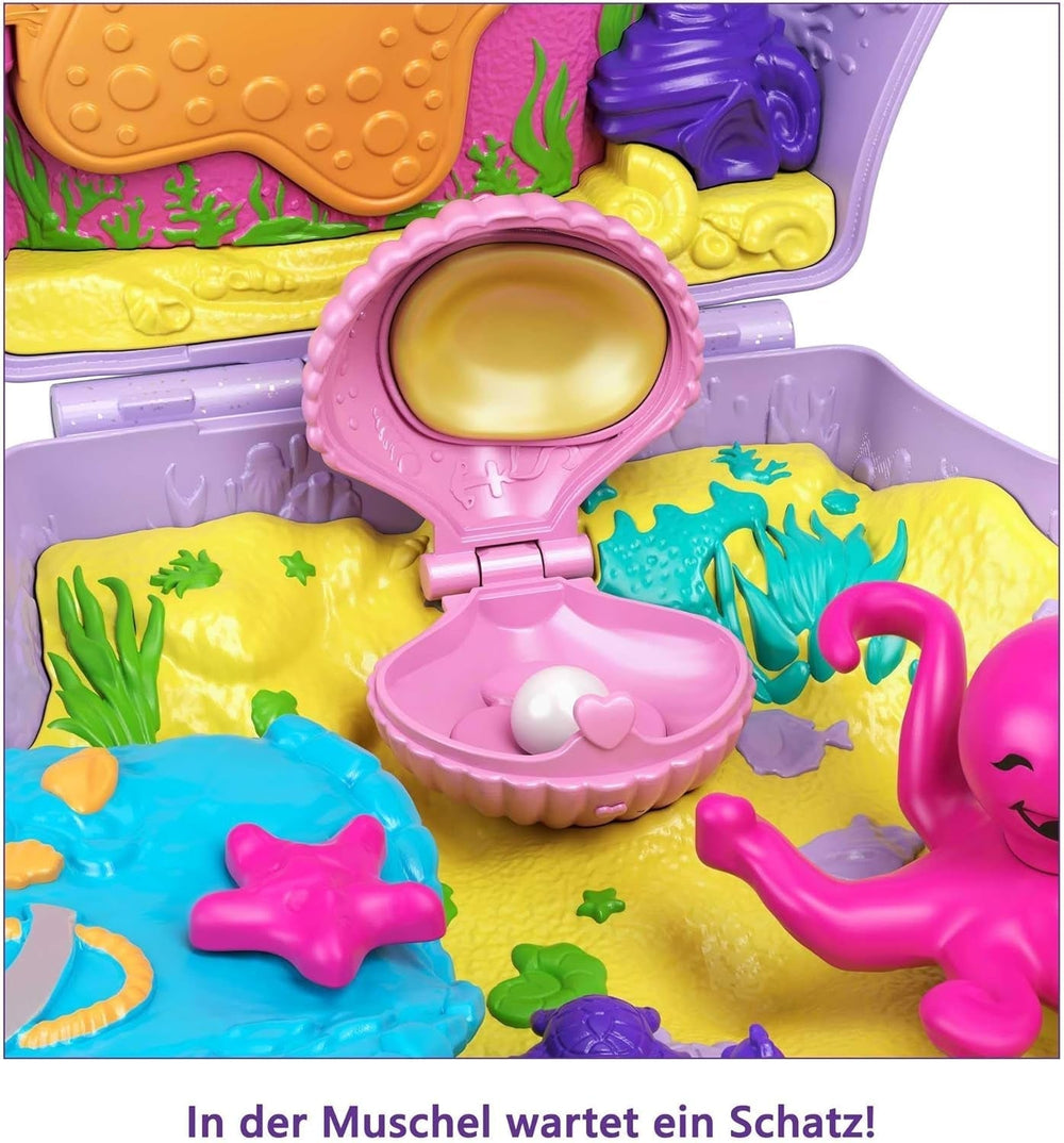Polly Pocket Coffin Wrap Around Shell Bag Underwater 2 Dolls 1 Submarine Polly Pocket Mermaid Toy 4 Years Old Toy GNH11 Naty Shop Dolls