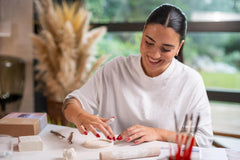 Jovi - Holzwalze, ideales Modellierwerkzeug für luftgetrockneten Ton, 1 Stück (27RP)