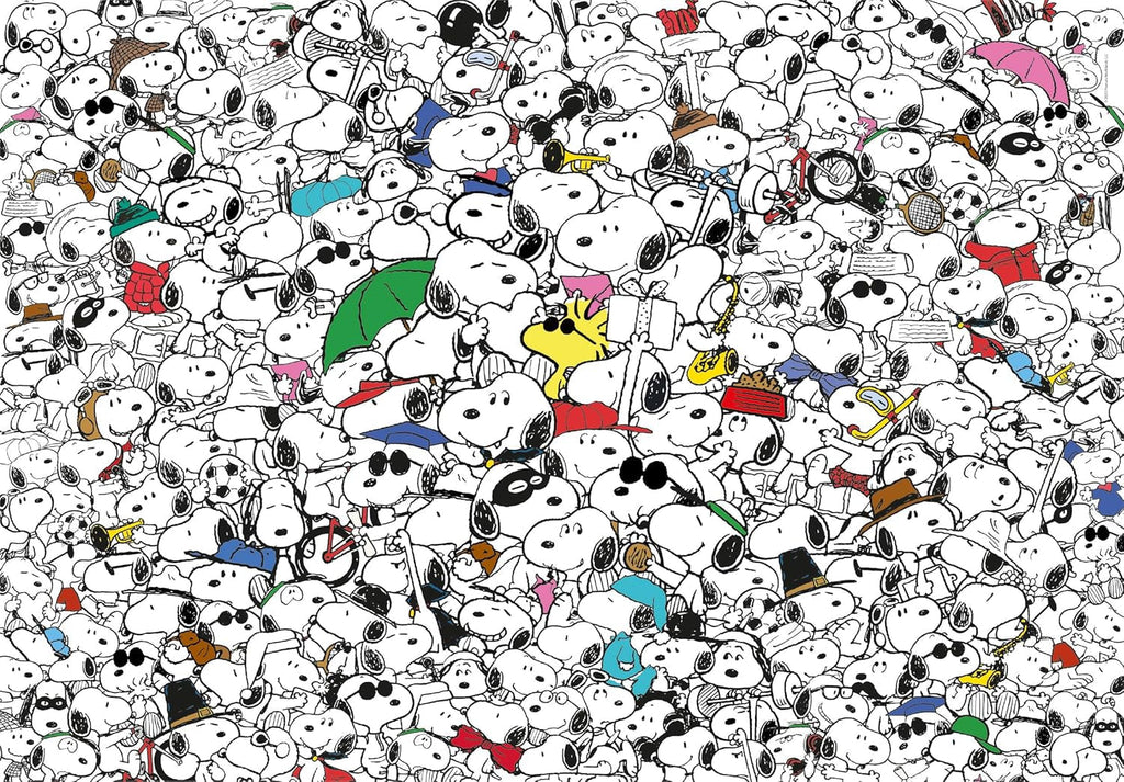 Clementoni - 39804 - Impossible Puzzle Peanuts - Puzzle 1000 de piese pentru adulți și copii de 14 ani, joc de îndemânare pentru întreaga familie Puzzle Naty Shop