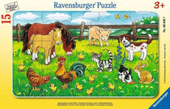 Ravensburger Puzzle for Kids - 06046 Farm Animals in the Meadow - 15-Piece Framed Puzzle for Ages 3+ Puzzle Naty Shop Default Title