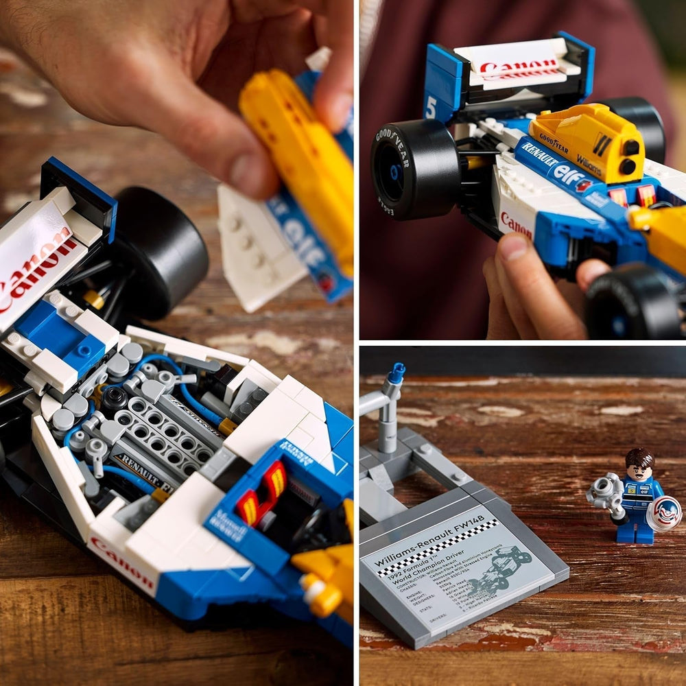 LEGO Icons Williams Racing FW14B with Nigel Mansell - F1 Model Car Set with Race Driver Minifigures to Collect - Desk Decoration with Stand - Gift for Adults and Teens Motor Sports Fans 10353 Building Sets Besuche den LEGO-Store