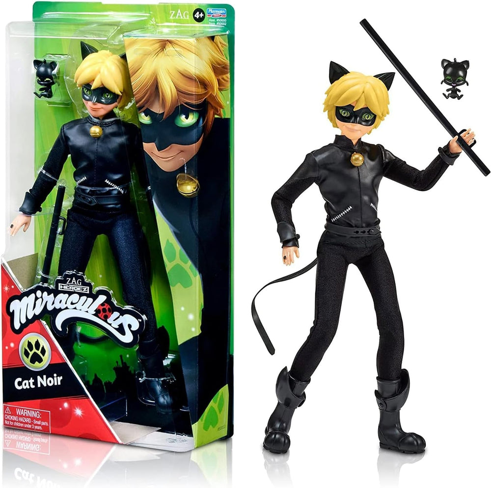 Bandai - Miraculous Ladybug - Doll Marinette Color Change Surprise - Miraculous Articulated Doll, 26 Cm + 3 Surprises - Random Pattern - P50390 Naty Shop Cat Noir Dolls
