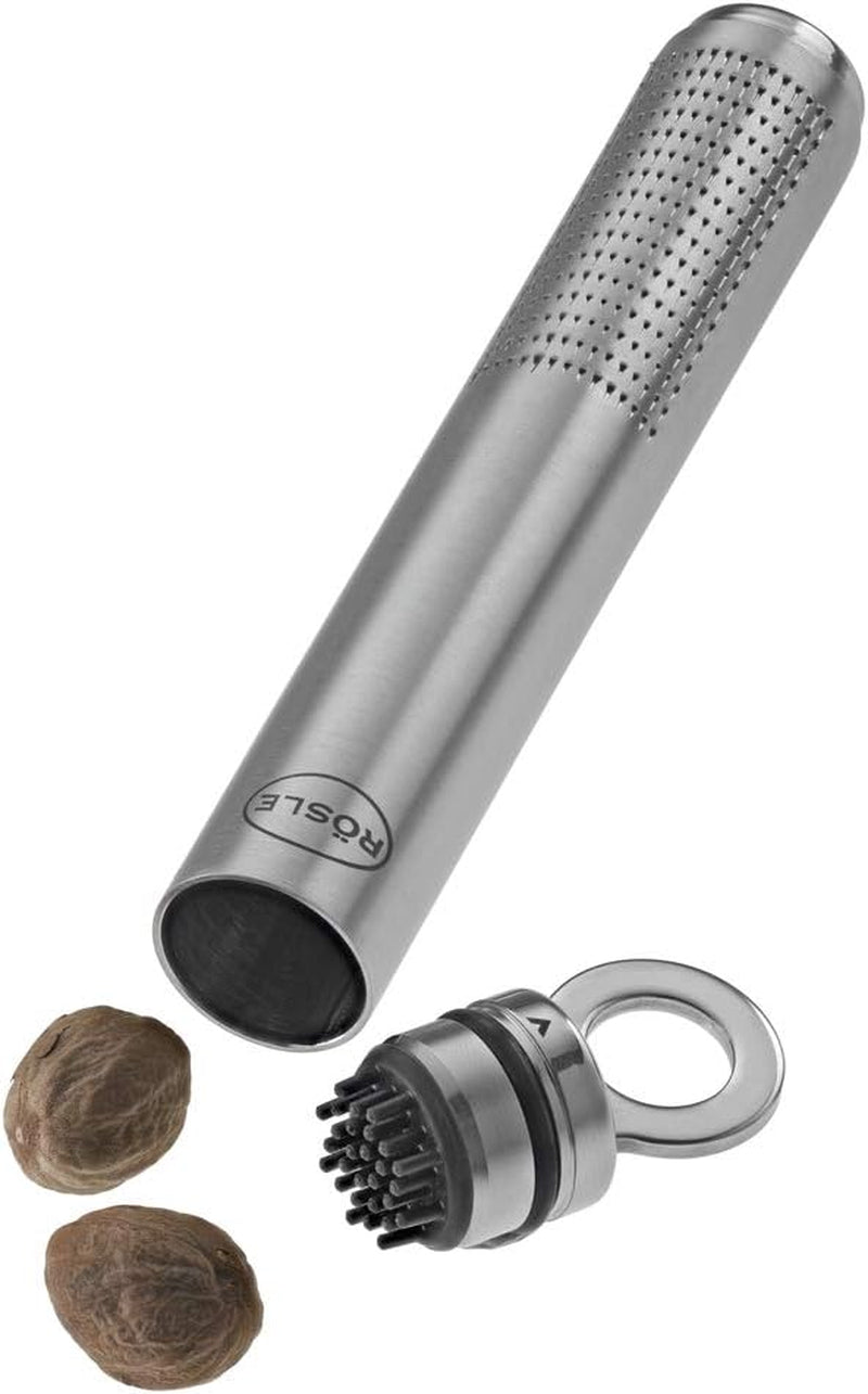 RÖSLE Nutmeg grinder, stainless steel 18/10 Peeler Naty Shop