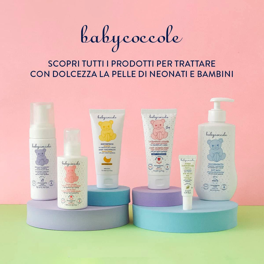 Babycoccole șampon de baie pentru bebeluși și copii, cu extracte de flori de lotus și ingrediente naturale, pentru piele sensibilă, 250 ml Copii - Baie si Skincare Naty Shop