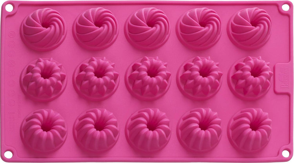 Birkmann, Easy Baking, Donutblech, Backform Für 6 Donuts, Mit Hochwertiger Antihaftbeschichtung, Ø 9 Cm, Mit Rezept, 881631 Molds and trays for baking Naty Shop 15Er Gugelhupfform