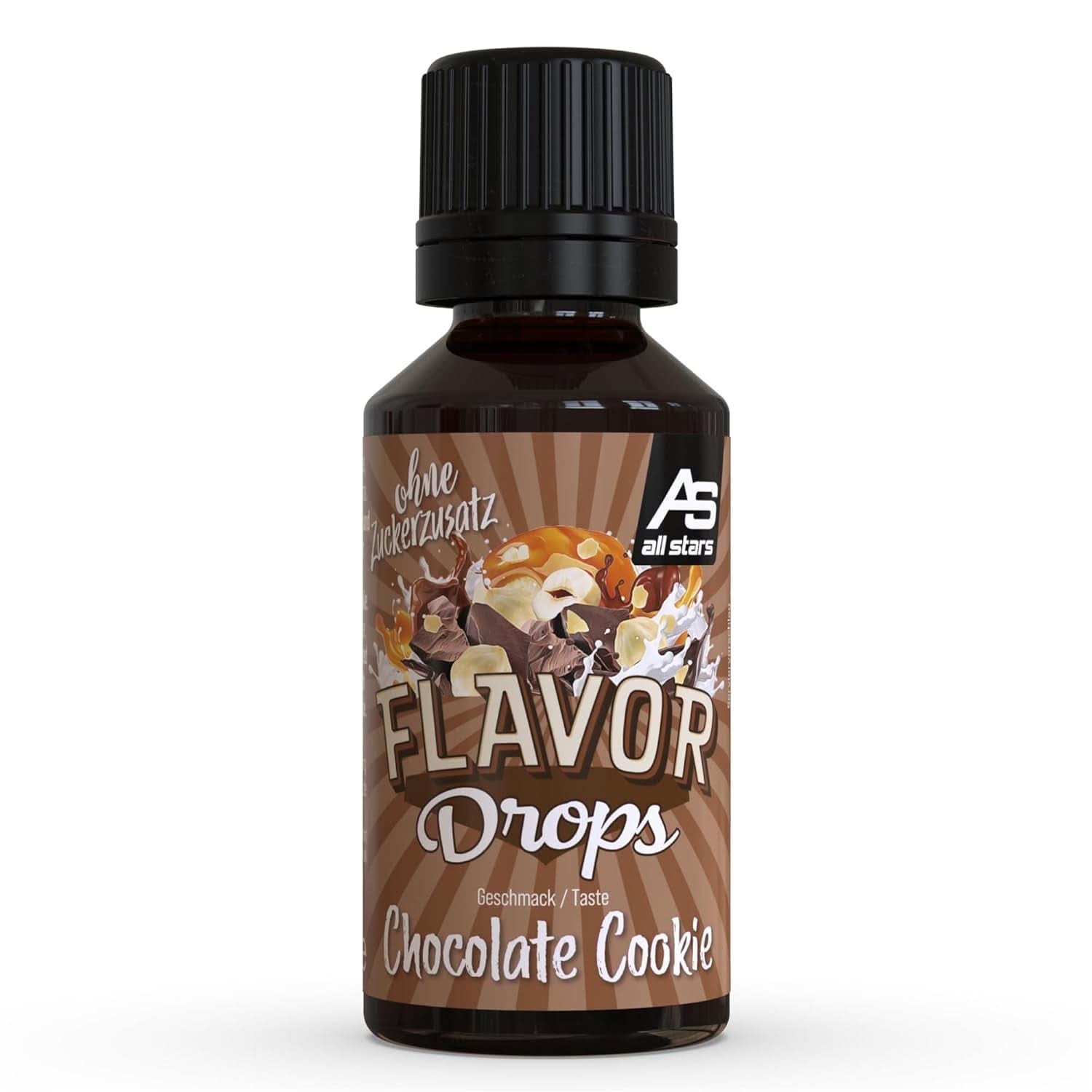 ALL STARS Flavor Drops, Flavored drops without added sugar and without calories - Sweetness and flavor for food, 30 ml Sweeteners Naty Shop Chocolate cake 30 ml