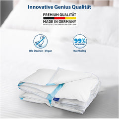 Genius Eazzzy Climate Comfort Quilt 155 X 220 Cm, Fiber-tight, Lightweight quilt for all seasons, Breathable quilt, Pleasant temperature for sleep, Quilt for all seasons Quilts and quilts Naty Shop