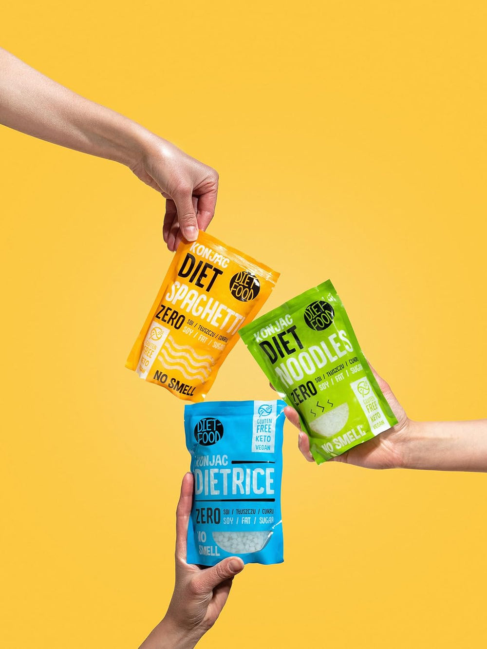 Diet Shirataki Noodles | Low Carb Konjac Noodles | 200 Grams Vegan Low Calorie Fat Free Soy Free Gluten Free Water Soluble Diet Noodles