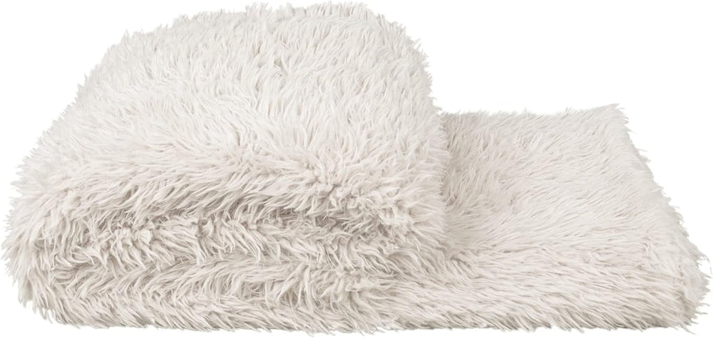 "Zoeppritz since 1828" Fluffy Voluminous And Long Haired Faux Fur Blanket 140X190 Cm 090 Clay "From "Zoeppritz since 1828" 203290-090-140X190 090 Beige Beds and Blankets 'zoeppritz since 1828' White