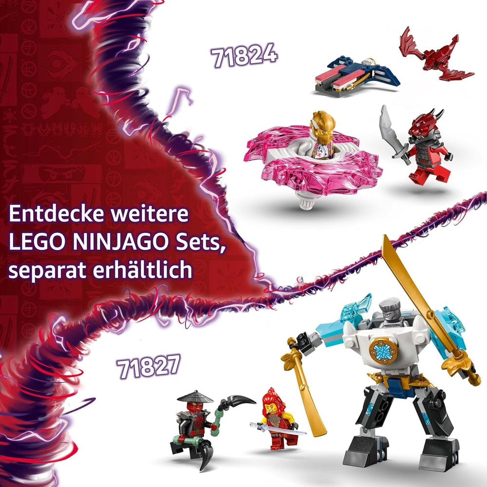 LEGO NINJAGO Sora's Dragon Spinjitzu Spinner - Action Ninja Toy with 2 Minifigures - Small Play Set for Kids - Gift Idea for Boys and Girls 6 Years Old 71824 Building Sets Besuche den LEGO-Store