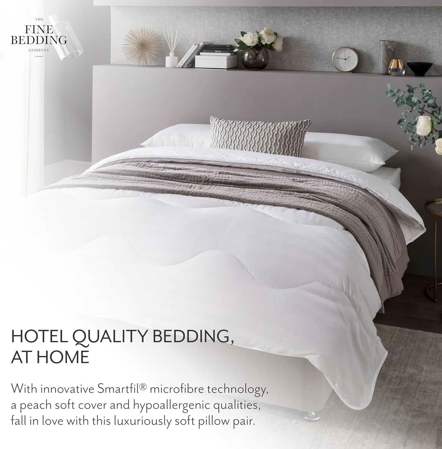 Boutique Silk Comforter, Luxury Bedding, Machine Washable (13.5 Tog, Double) Naty Shop Duvets & Quilts