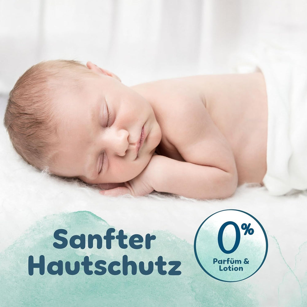 Pampers Harmony diapers size 2, 204 diapers, 4kg-8kg, gentle skin protection with 100% Pampers protection