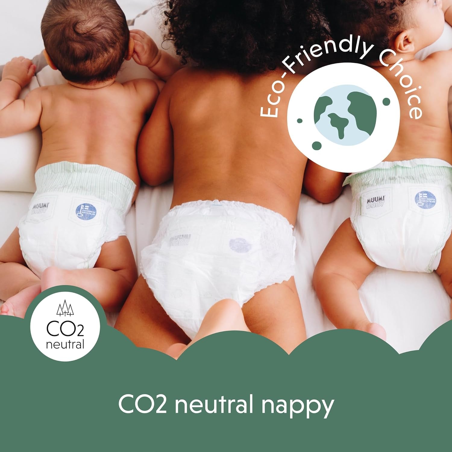 Moomin Baby Eco Diapers, Size 3, 5-8kg, 48 Pieces, Premium Soft Diapers | Soft and skin-friendly, breathable, absorbent, no unnecessary chemicals |