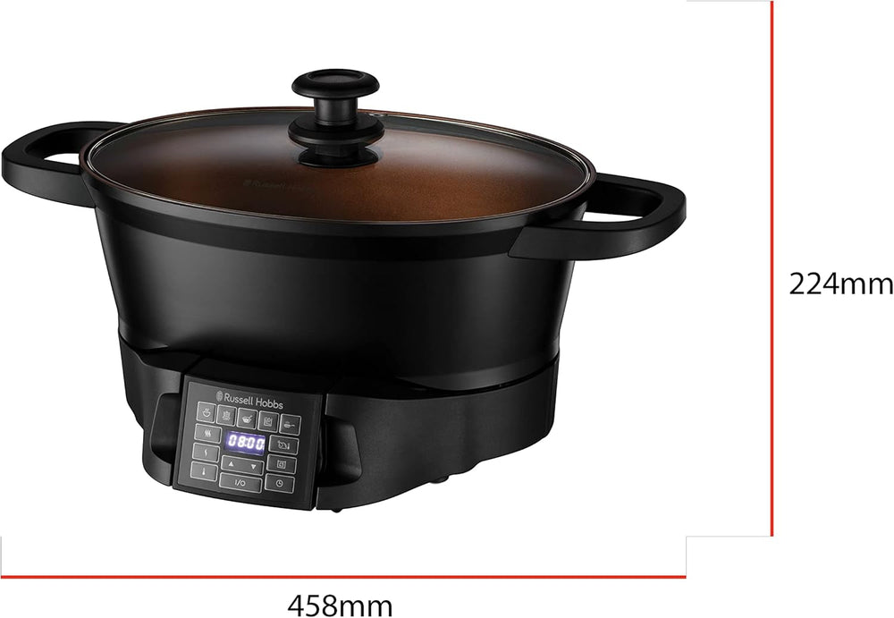 Multicooker Russell Hobbs 6.5L, digital display, 8 cooking functions Slow Cooker Naty Shop