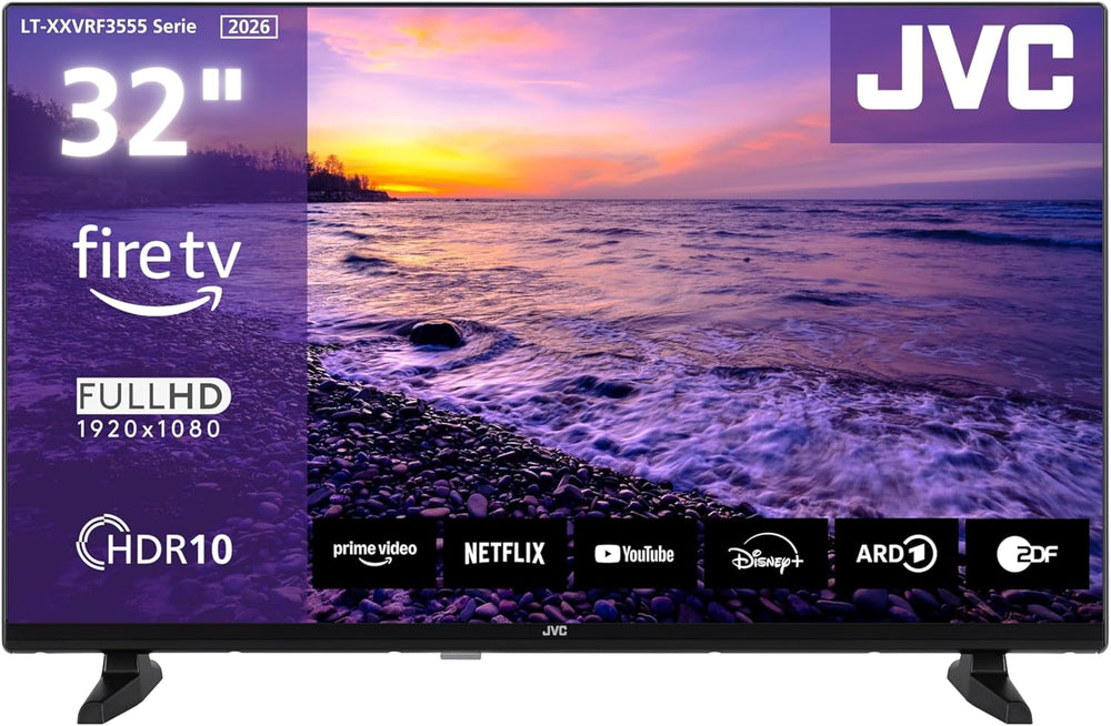 JVC Fire TV de 40 de inci, Smart TV Full HD, HDR, cu control vocal Alexa și tuner triplu, televizor LED LT-40VRF3555 (2026)